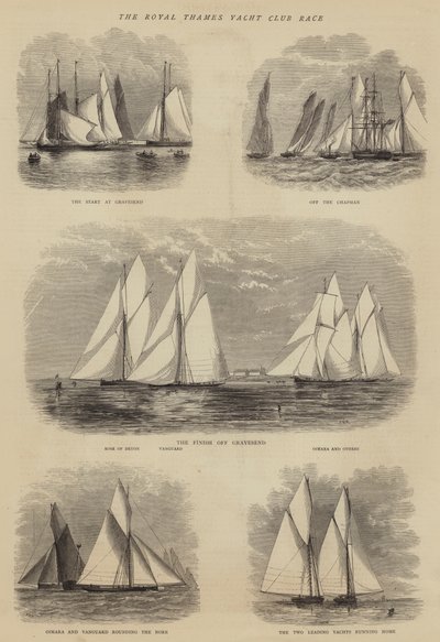 La course du Royal Thames Yacht Club - Walter William May